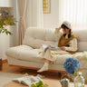 Luxurious Off White Sofa with Beech Wood Frame and Goose Down Silicon Fill in Techno Fabric fxgmz - 603MUTUKISPACE