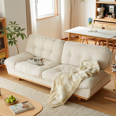 Luxurious Off White Sofa with Beech Wood Frame and Goose Down Silicon Fill in Techno Fabric fxgmz - 603MUTUKISPACE