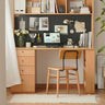 Stylish Multi - Layer Beech Wood Table with Sturdy Metal Legs fxgmz - 618MUTUKISPACE