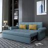 Modern Techno Fabric Sofa Bed in Blue, Light Gray, Dark Yellow, Brown, and Pink with Wood Accents fxgz - 278MUTUKISPACE