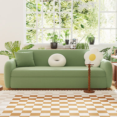 Luxurious Multi - Color Sofabed - Perfect Blend of White, Beige, Violet, Light Blue, Green, Gray, and Brown with Oak Wood Coir Down fxl - 963MUTUKISPACE
