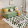 Stylish Oak Wood Sofabed with Green and Brown Coir Upholstery fxl - 964MUTUKISPACE