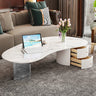 Modern Coffee Table with Sintered Stone and Storage Drawers – Elegant Living Room Piece fxxrj - 3159MUTUKISPACE