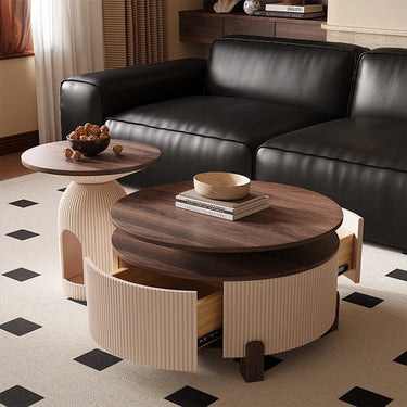 Solid Wood Coffee Table Set – Stylish and Modern Design for Elegant Living Rooms fxxrj - 3161MUTUKISPACE