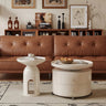 Modern Round Coffee Table Set with Storage – Elegant Design for Living Room Decor fxxrj - 3163MUTUKISPACE