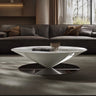 Steel Coffee Table with GFRP Accent – Stylish Living Room Centerpiece fyeyj - 5213MUTUKISPACE