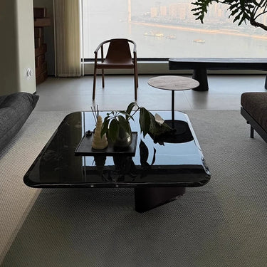 Marble and Steel Coffee Table – Contemporary Chic Living Room Accent fyeyj - 5215MUTUKISPACE