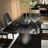 Marble and Stainless Steel Dining Table – Luxury Centerpiece for Your Home fyeyj - 5217MUTUKISPACE