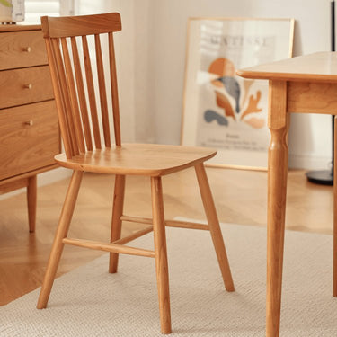 Premium Natural Red Oak & Cherry Wood Chair fyg - 657MUTUKISPACE