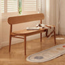 Premium Cherry Wood Natural Finish Stool - Elegant and Durable Seating fyg - 664MUTUKISPACE