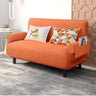 Stylish Cotton - Linen Sofabed in Light Blue, Orange, Brown, Beige & Gray – Ultimate Comfort for Any Living Room fyj - 1245MUTUKISPACE