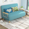 Luxury Solid Wood Sofabed in Light Brown, Blue, Gray, Beige, and Orange with Premium Cotton - Linen Upholstery fyj - 1246MUTUKISPACE