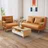 Premium Leathaire Sofabed with Solid Wood Frame in Dark Gray, Beige, Light Blue & Vibrant Orange fyj - 1247MUTUKISPACE