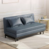 Stylish Leathaire Sofabed in Blue, Beige, and Light Orange – Modern Comfort for Your Living Room fyj - 1252MUTUKISPACE