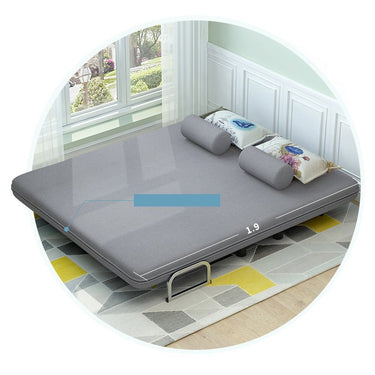 Stylish Cotton - Linen Sofabed in Blue, Beige, Brown, Gray & Purple - Modern Living Room Furniture fyj - 1256MUTUKISPACE