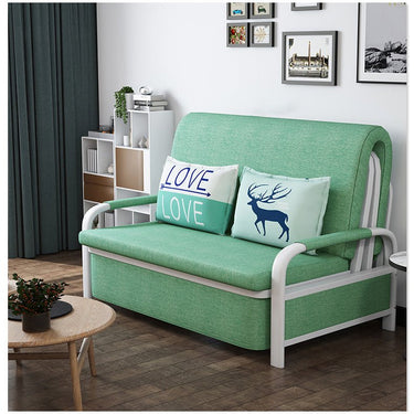 Stylish Sofabed in Light Blue, Gray, Green, Navy & Dark Colors - Premium Cotton - Linen Blend Fabric fyj - 1258MUTUKISPACE