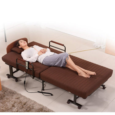 Luxurious Dark Brown Latex Cotton Bed – Comfort Meets Style fyj - 1260MUTUKISPACE