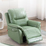Modern Nano Leather Sofa with Orange - Green Accent and Metal Frame fykl - 434MUTUKISPACE