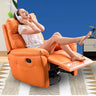 Stylish Modern Sofa - Orange & Mint Green with Gray Accents, Durable Metal Frame & Techno Fabric fykl - 439MUTUKISPACE