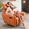 Stylish Techno Fabric Sofa - Vibrant Orange, Blue & Gray with Durable Metal Frame fykl - 441MUTUKISPACE
