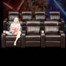 Stylish Dark Brown Sofa - Durable Nano Leather with Metal Frame and Silicon Fill fykl - 447MUTUKISPACE