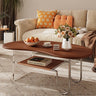 Premium Oak Wood Coffee Table | Elegant & Durable Design fym - 2577MUTUKISPACE