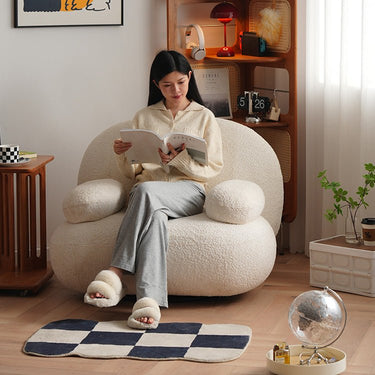 Stylish White Metal Sofa with Comfortable Cotton, Foam, and Polyester Upholstery fyx - 830MUTUKISPACE