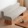 Stylish Light Brown Ash Wood Stool with Comfortable Foam & Polyester Seat fyx - 831MUTUKISPACE