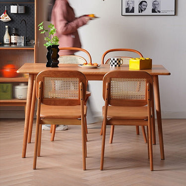Stunning Natural Oak and Cherry Wood Table – Perfect for Any Home Decor fyx - 834MUTUKISPACE