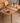Elegant Natural Wood Table with Cherry Finish and Sleek Metal Accents fyx - 835MUTUKISPACE