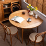 Natural Oak Wood and Cherry Wood Table - Elegant Wooden Furniture for Your Home fyx - 836MUTUKISPACE
