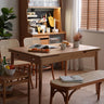 Natural Cherry Wood & Plywood Oak Wood Table - Elegant Wooden Furniture fyx - 837MUTUKISPACE
