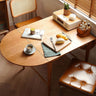 Elegant Cherry and Oak Wood Table with Steel Frame – Perfect for Modern Interiors fyx - 840MUTUKISPACE