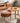 Stunning Natural Wood Coffee Table | Cherry & Oak Wood with Copper Accents fyx - 870MUTUKISPACE