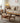 Elegant Cherry Wood and Glass Coffee Table with Rattan Accents fyx - 877MUTUKISPACE