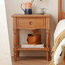 Stunning Cherry Wood Bedside Cupboard - Natural Finish Nightstand fyx - 879MUTUKISPACE