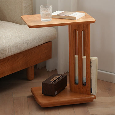 Elegant Natural Cherry Wood Tea Table - Timeless Design for Your Home fyx - 881MUTUKISPACE