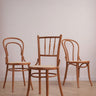 Elegant Light Brown Beech Wood Chair with Rattan Design fyx - 888MUTUKISPACE