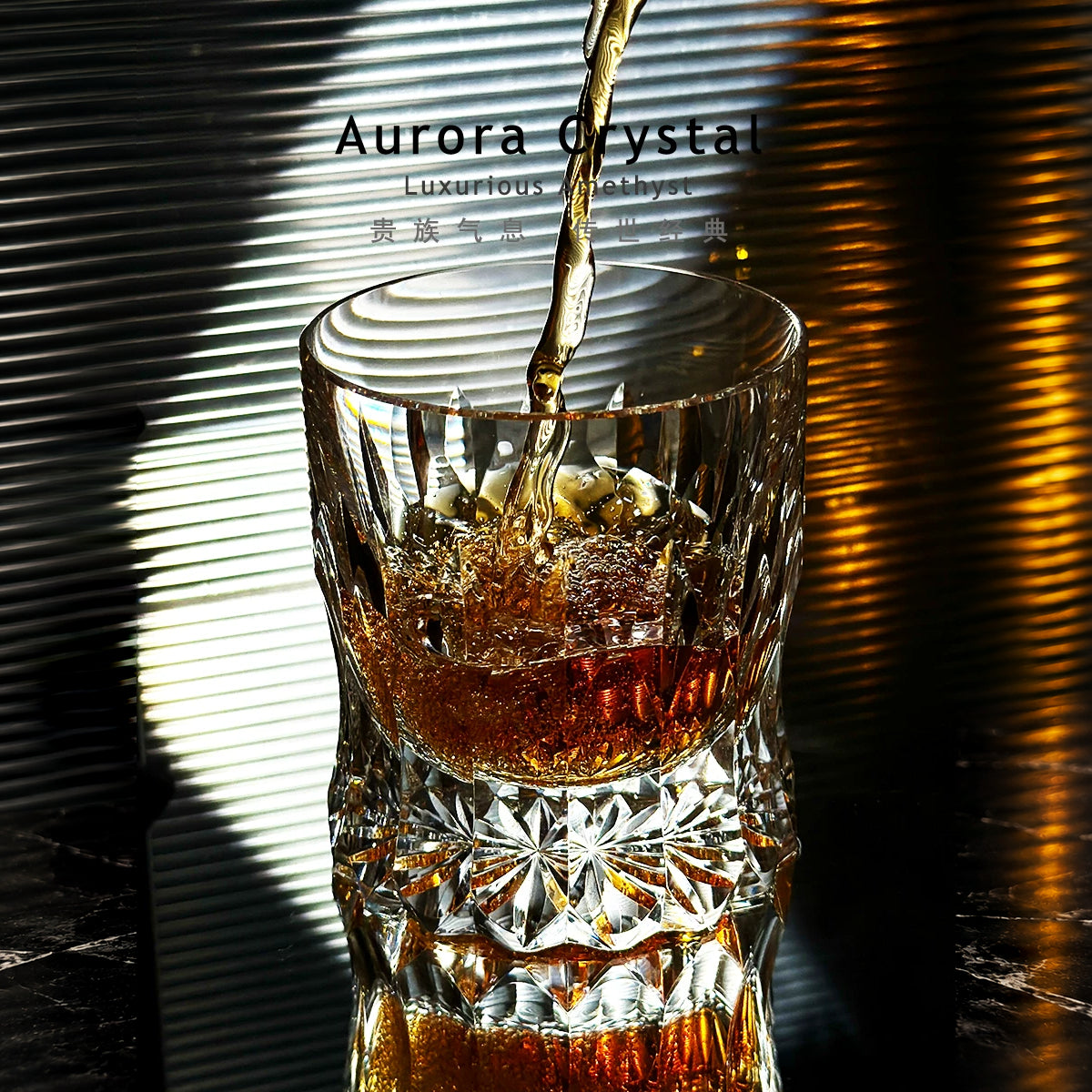 Contour Faceted Whiskey Glass - Detail 2