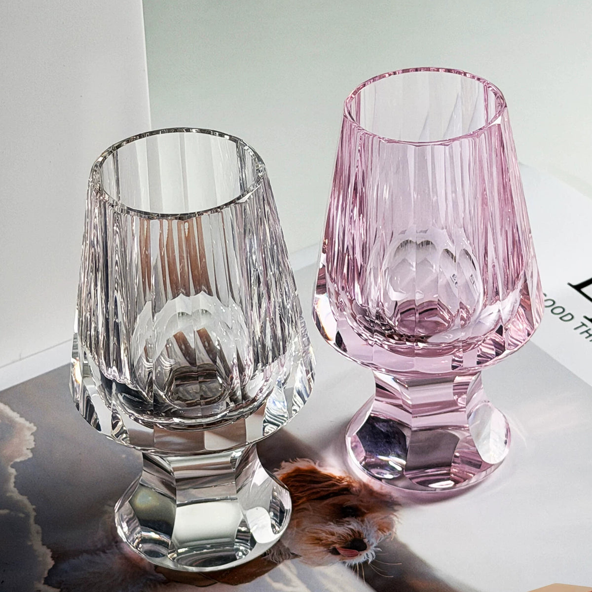 Bellflower Stemmed Whiskey Glass - Detail 2