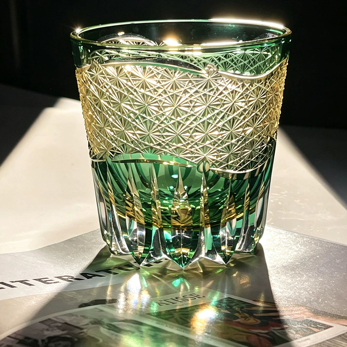 Radiance Patterned Whiskey Glass - Detail 4
