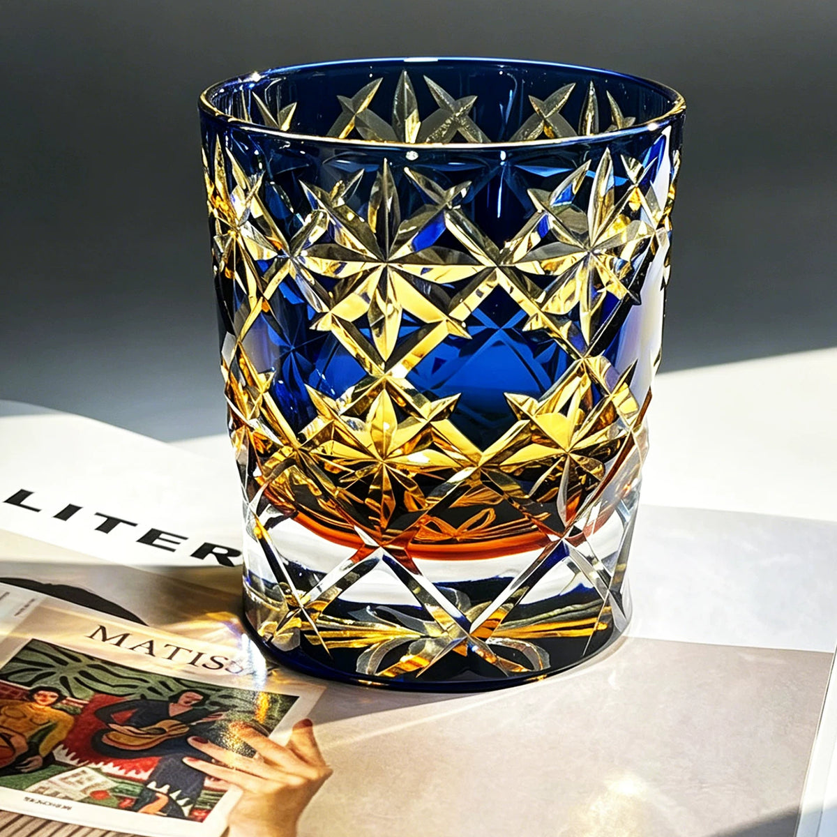 Stellar Mosaic Whiskey Glass - Detail 3