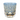 Daisy Patterned Whiskey Glass - Blue / Small