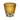 Daisy Patterned Whiskey Glass - Yellow / Large