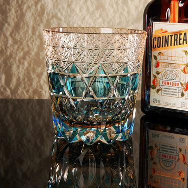 Lattice Band Whiskey Glass - Detail 2