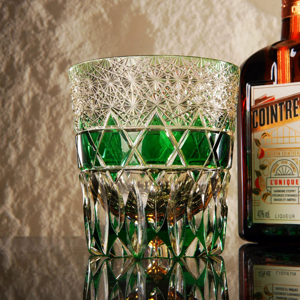 Lattice Band Whiskey Glass - Detail 3