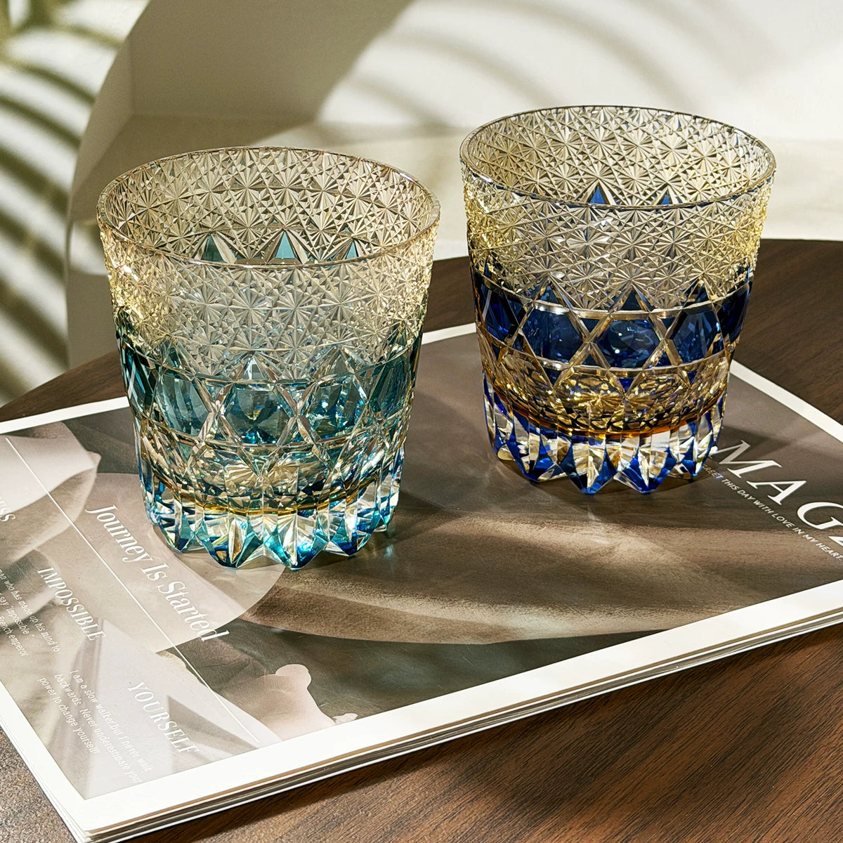 Lattice Band Whiskey Glass - Detail 4