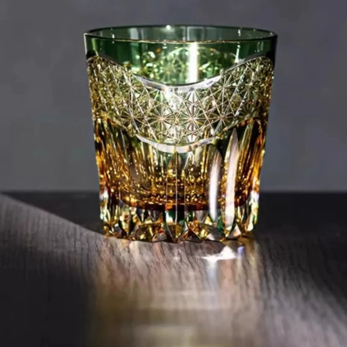 Dawn Patterned Whiskey Glass - Detail 2
