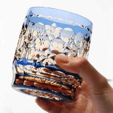 Azure Mosaic Whiskey Glass - Detail 2