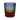 Daisy Lattice Whiskey Glass - Amber / Blue